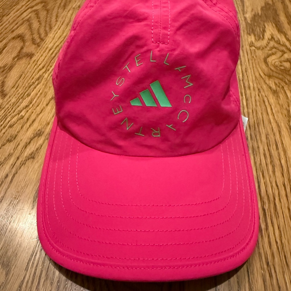 Adidas by Stella McCarthy - Vibrant Pink Cap with Green Accents